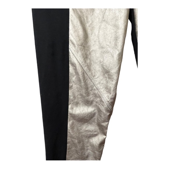 GUESS by Marciano black knit with metallic front panel legging grunge layer fall - Picture 3 of 10